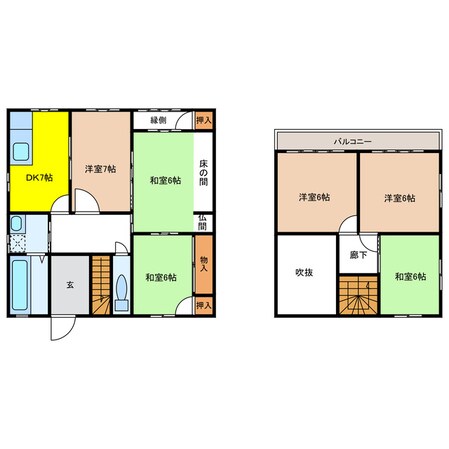 安八町城貸家の物件間取画像